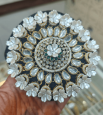 Premium kundan hair bun - Design 8