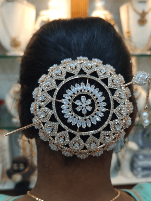 Premium hair bun cage rose gold - Design 2