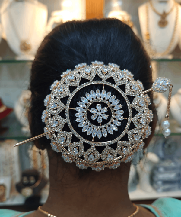 Premium hair bun cage rose gold - Design 2