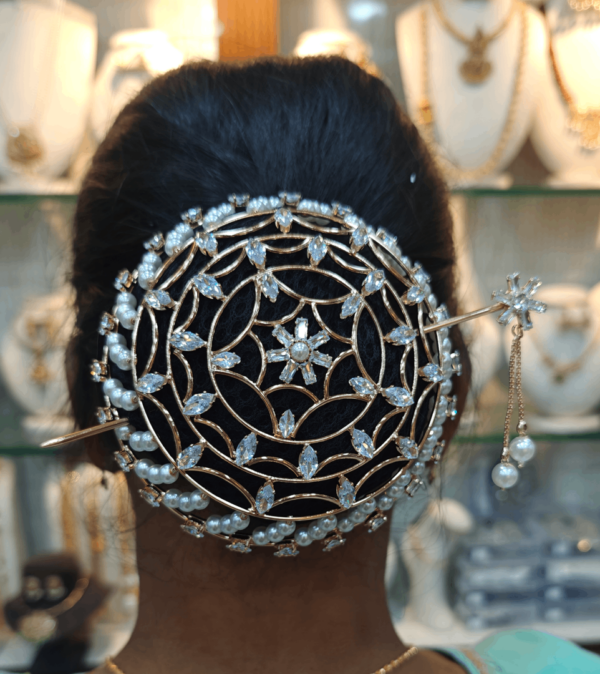 Premium hair bun cage rose gold - Design 1