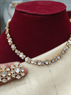 Premium kundan necklace set