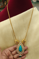 Turquoise tilak antique chain
