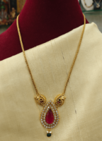 Ruby tilak antique chain
