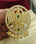 Jadau Gandaberunda pendant (White)