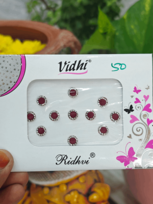 Round stone bindi -Size 2