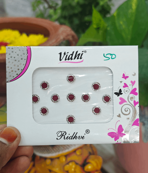 Round stone bindi -Size 2