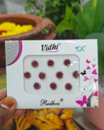 Round stone bindi -Size 4