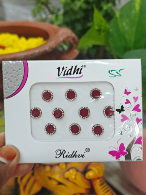 Round stone bindi -Size 4