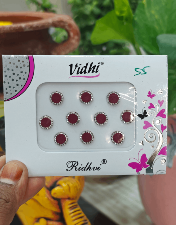 Round stone bindi -Size 5