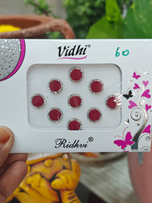 Round stone bindi -Size 6