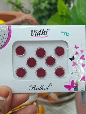 Round stone bindi -Size 8