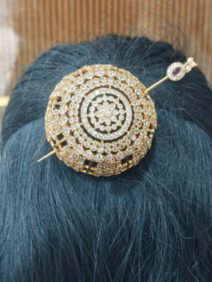 Nritya hair bun cage (Small) - white