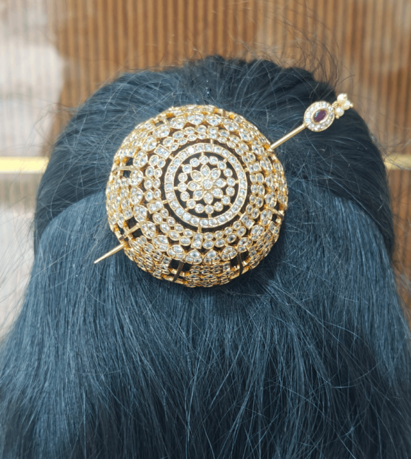 Nritya hair bun cage (Small) - white