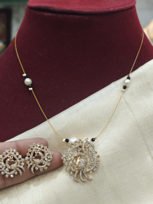 Amrutha peacock invisible set (Full white)