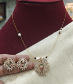 Amrutha peacock invisible set (Ruby green)