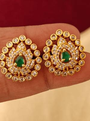 Tilak flower stud(green)