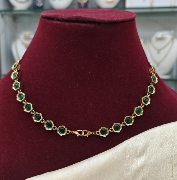 2in1 necklace(green,pearl)