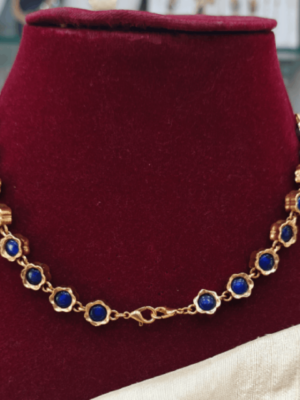 2in 1 necklace(blue,pearl)