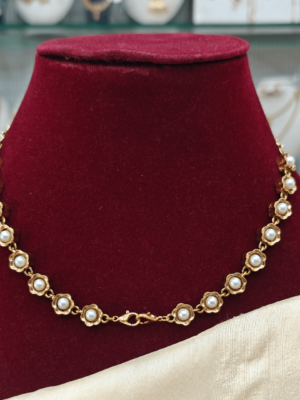 2in1 necklace(green,pearl)