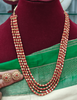 Four line coral beads antique long mala