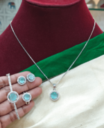 5 in 1 daily wear chain set (Sea green)