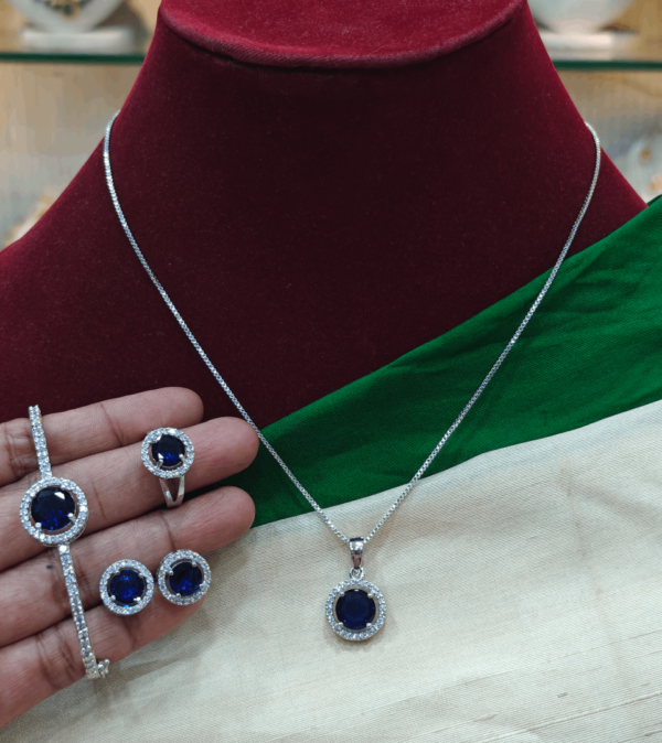 5 in 1 daily wear chain set (Dark blue)