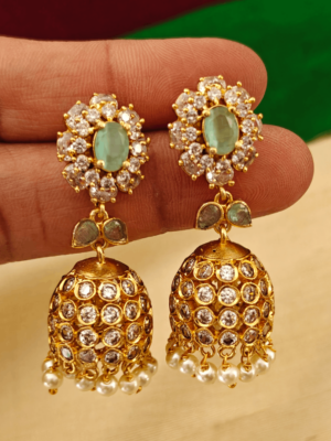 Sunflower jhumka(mint green)