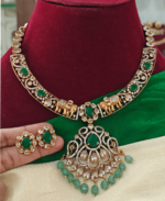 Amelia necklace(green,white)