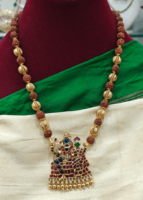 Shiv parvati pendant with rudraksha