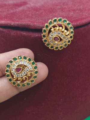 Peacock stud(multi color)