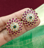 Multi color flower stud