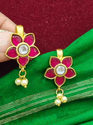 Flower bugadi (ruby ,white)