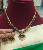 2in1 necklace(blue,red)