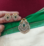 Double peacock (green)pendent set