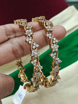 Antique flower bangle