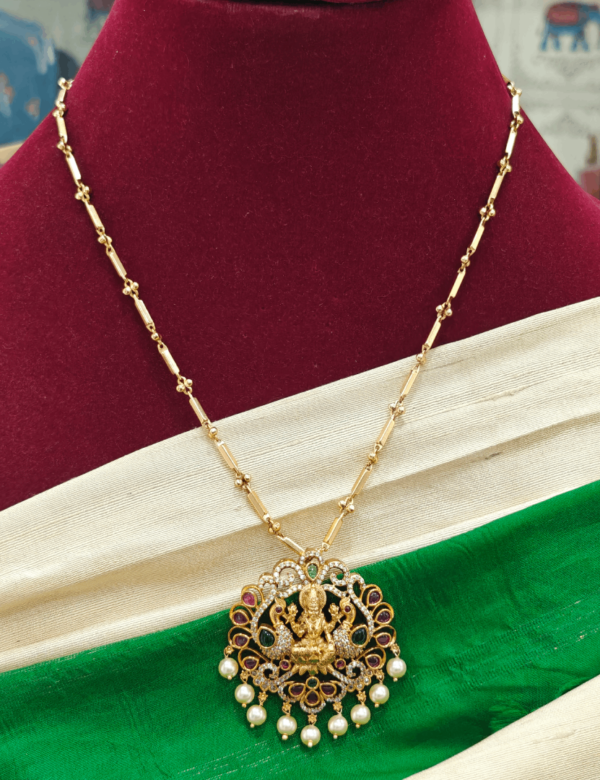 Abhaya lakshmi pendant with chain