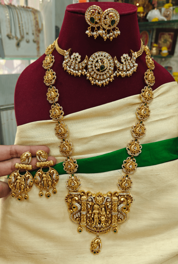 Ramparivar haram with kundan chocker set