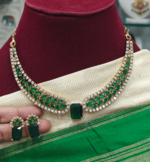 Gem stone (AD)choker set(green)