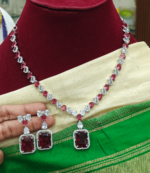 Solitaire victorian necklace(red)