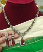 ZENEME rhodium -plated red AD