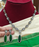 ZENEME rhodium -plated green AD