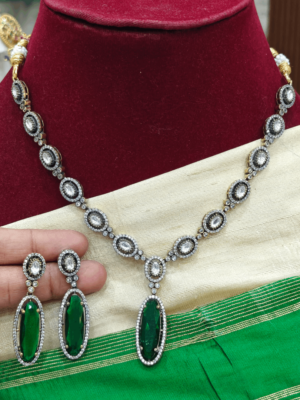 ZENEME rhodium -plated green AD