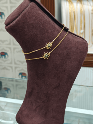 Nakshathra anklet(green)