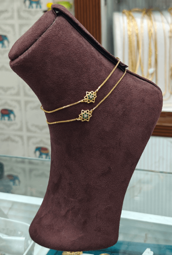 Nakshathra anklet(green)