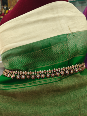 Elegant chakra hip belt(ruby ,white)