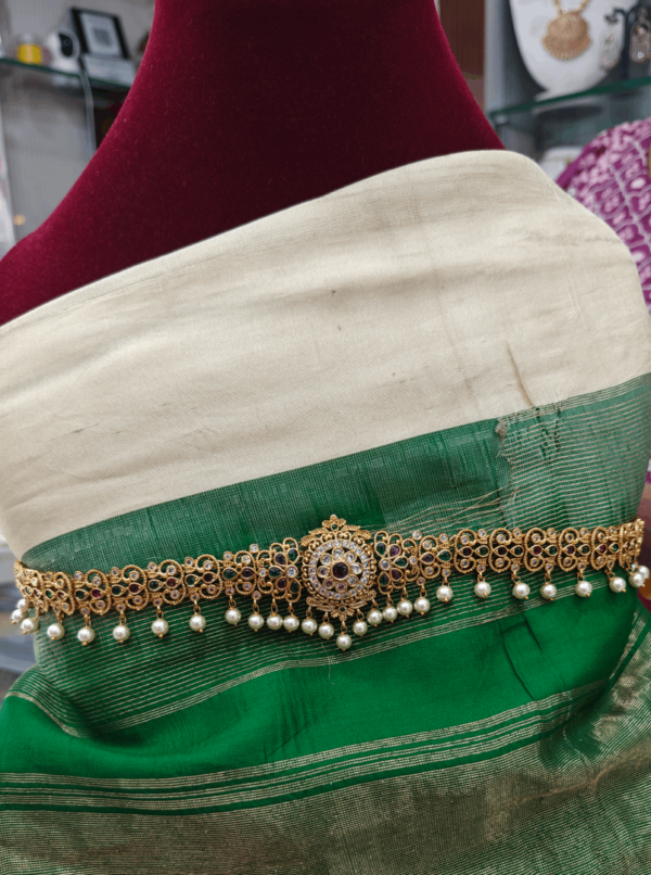 Chakra design with pearl  hipbelt