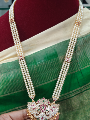 Impon pearl chain gandaberuna pendant