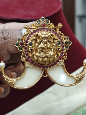 Gajalakshmi claw pendant