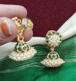 Belli moda jhumka (green)