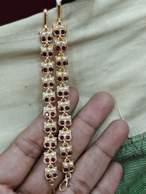 Impon earchain(ruby ,pearl)long
